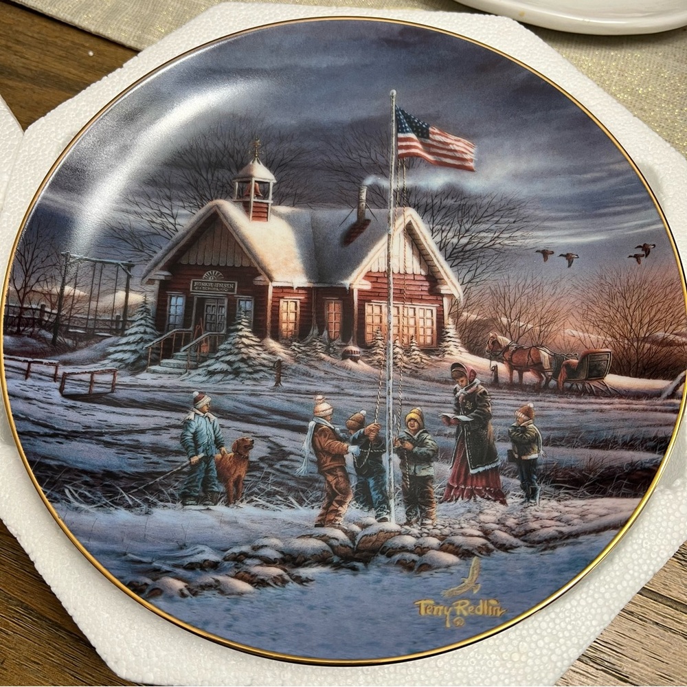 Terry Redlin America! America!  The Bradley Collection Decorative Plate